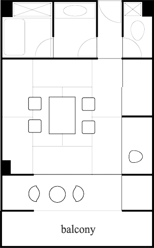Japanese style Room layout